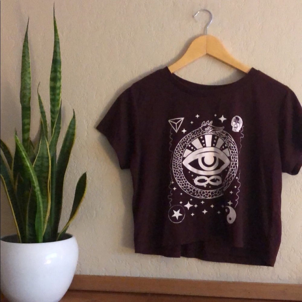 Maroon crop top
